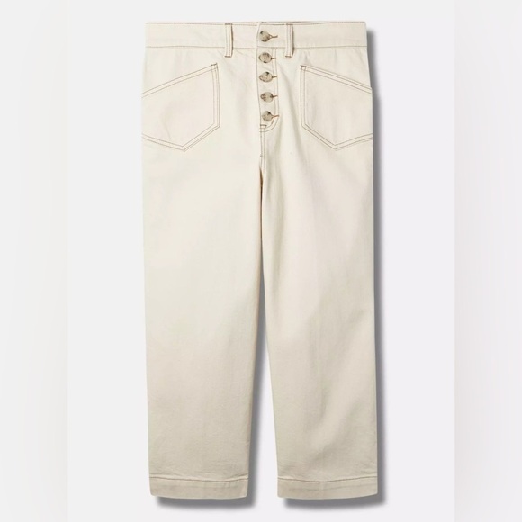 TORRID Crop Wide Leg Classic Denim High-Rise Jeans - Picture 2 of 3